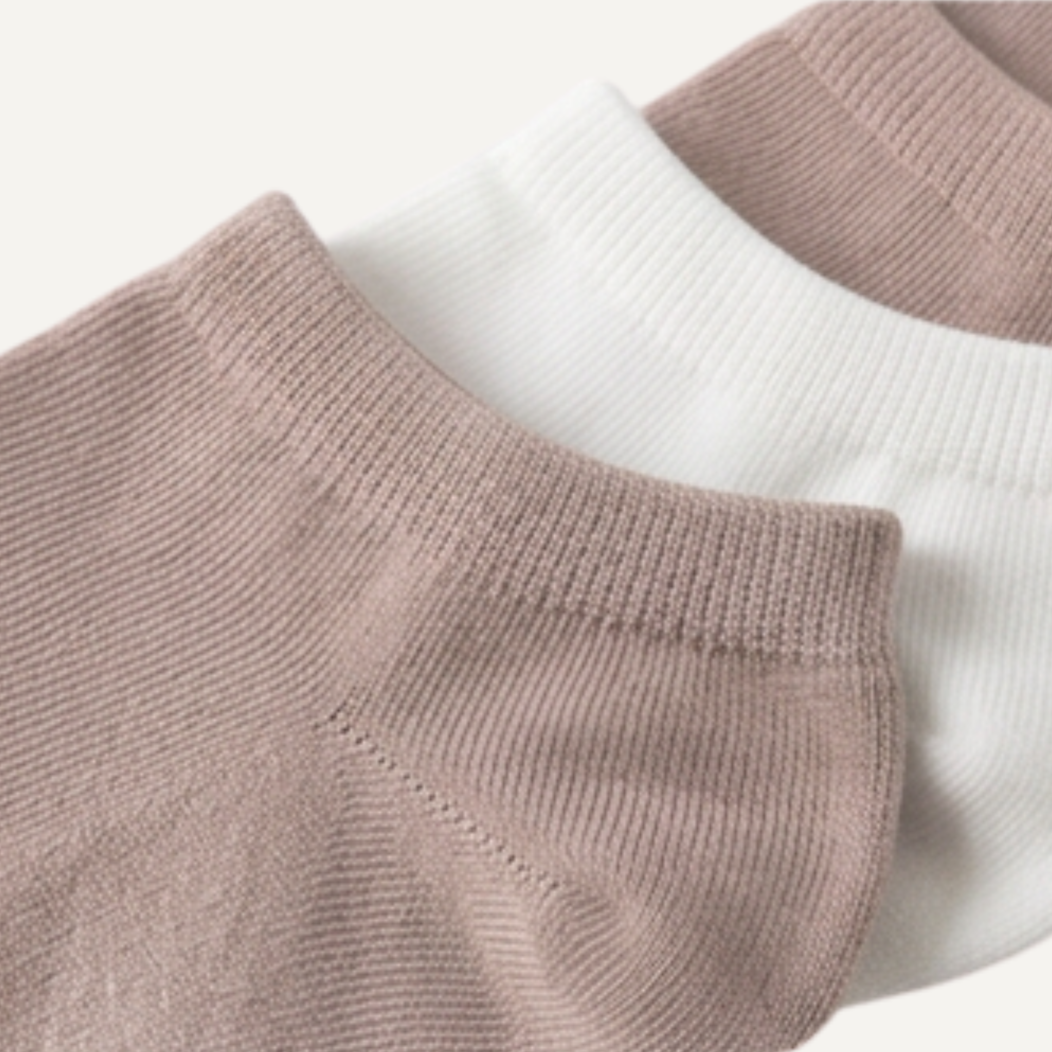 The Nebula Ankle Socks – Premium Cotton (2 Pairs in Taupe)