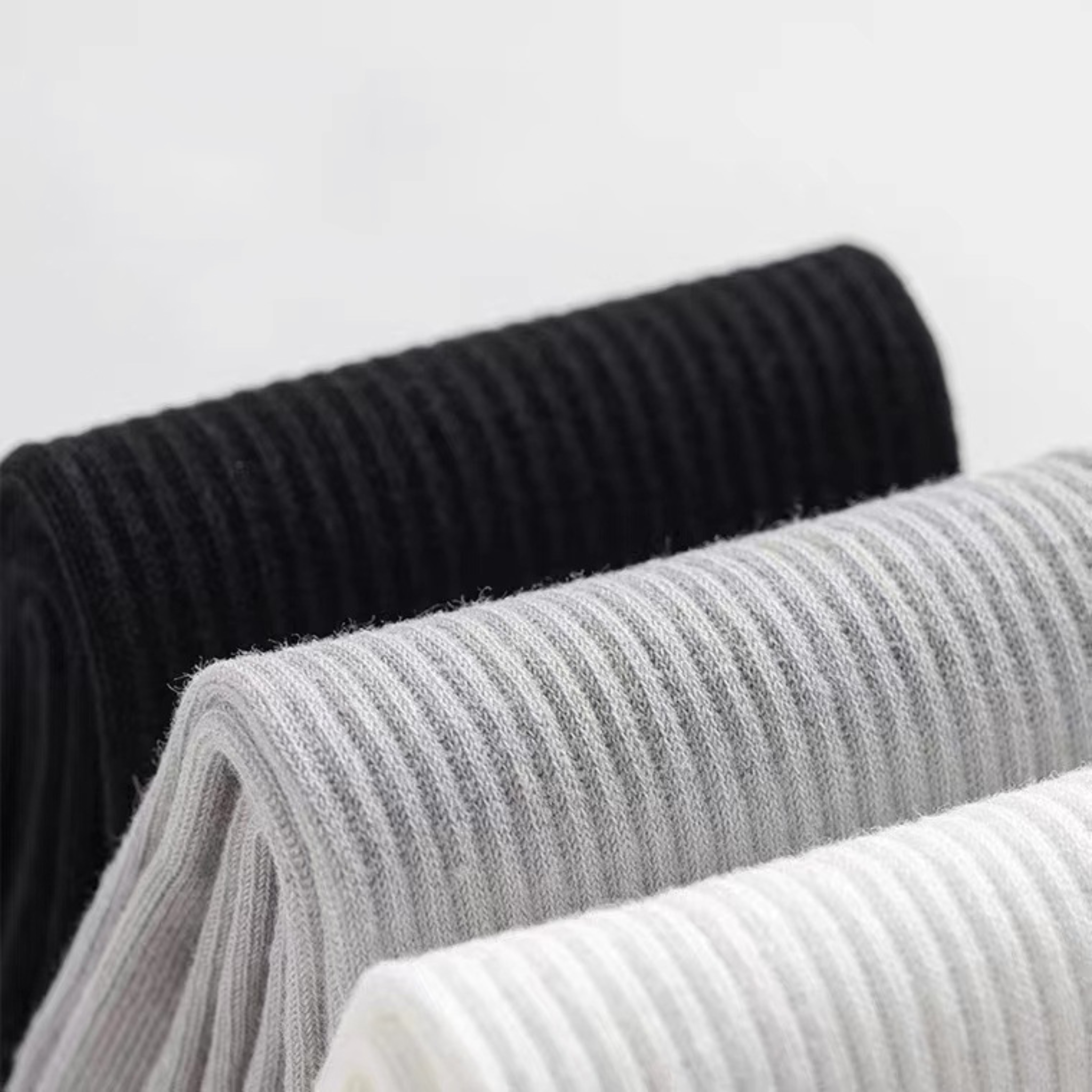 Lucent Mid-Crew – Premium Cotton Socks (2 Pairs in Onyx)