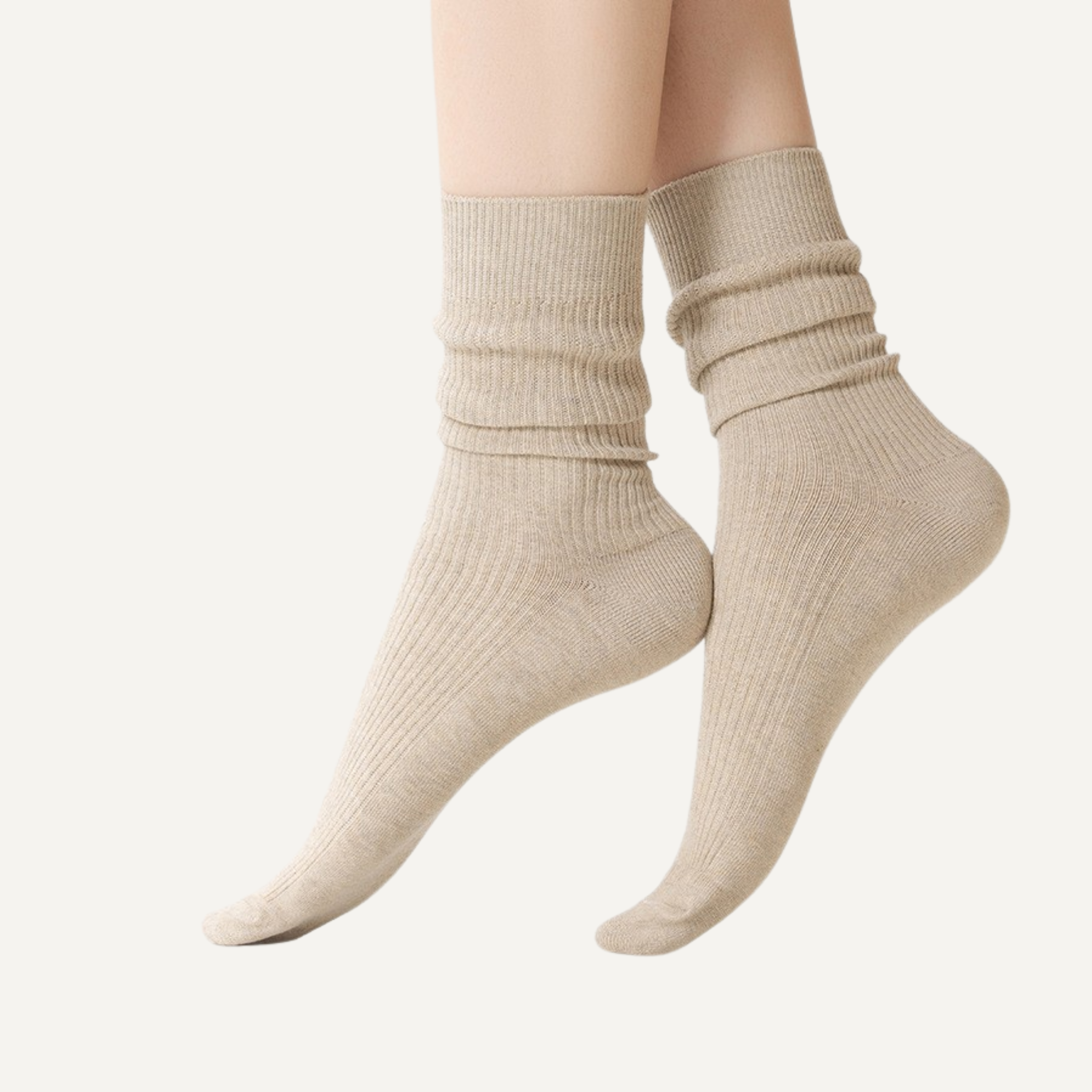 The Vita Crew – Premium Cashmere Socks  (2 Pairs in colour Driftwood)