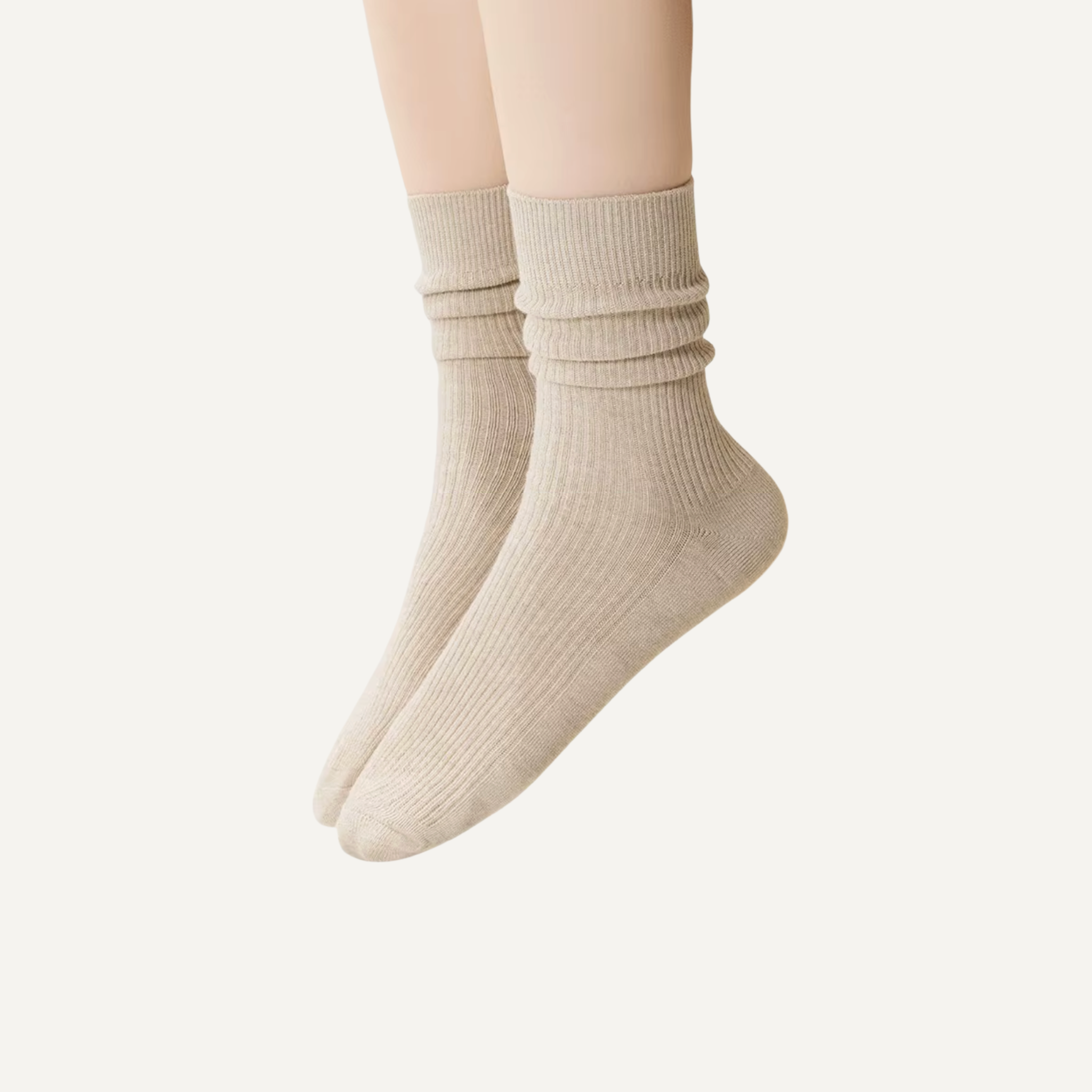 The Vita Crew – Premium Cashmere Socks  (2 Pairs in colour Driftwood)