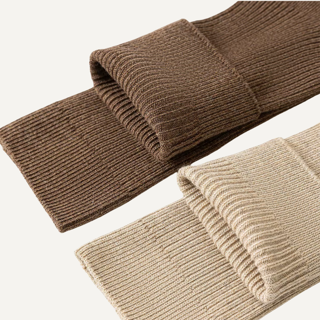 The Vita Crew – Premium Cashmere Socks  (2 Pairs in colour Driftwood)