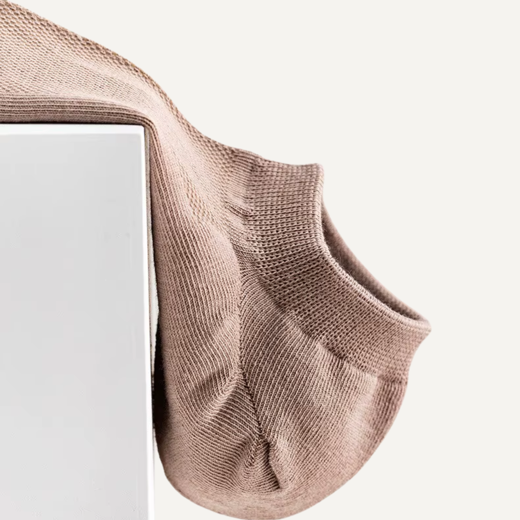 The Nebula Ankle Socks – Premium Cotton (2 Pairs in Taupe)