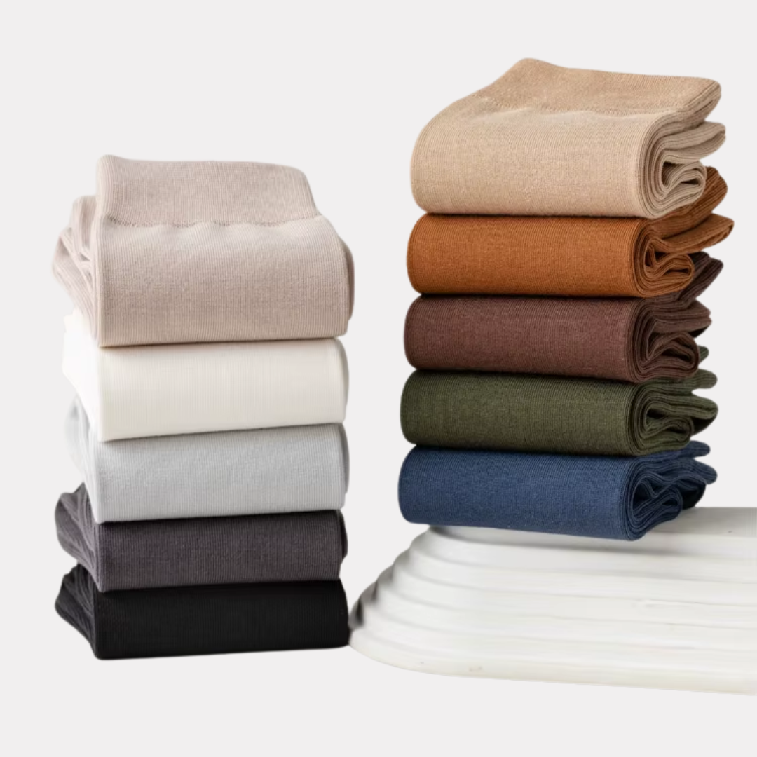 The Essential Crew - Premium Cotton Socks  (2 Pack Pairs in Silver Grey)