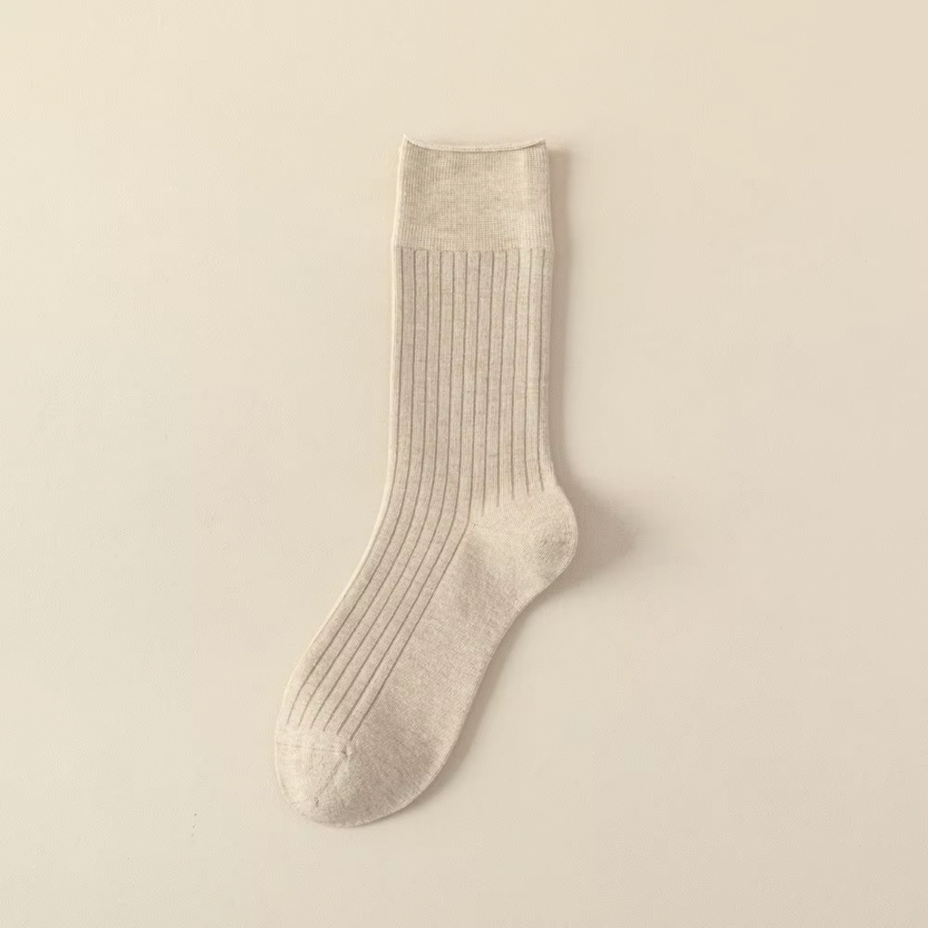 The Vita Crew – Premium Cashmere Socks  (2 Pairs in colour Oat)