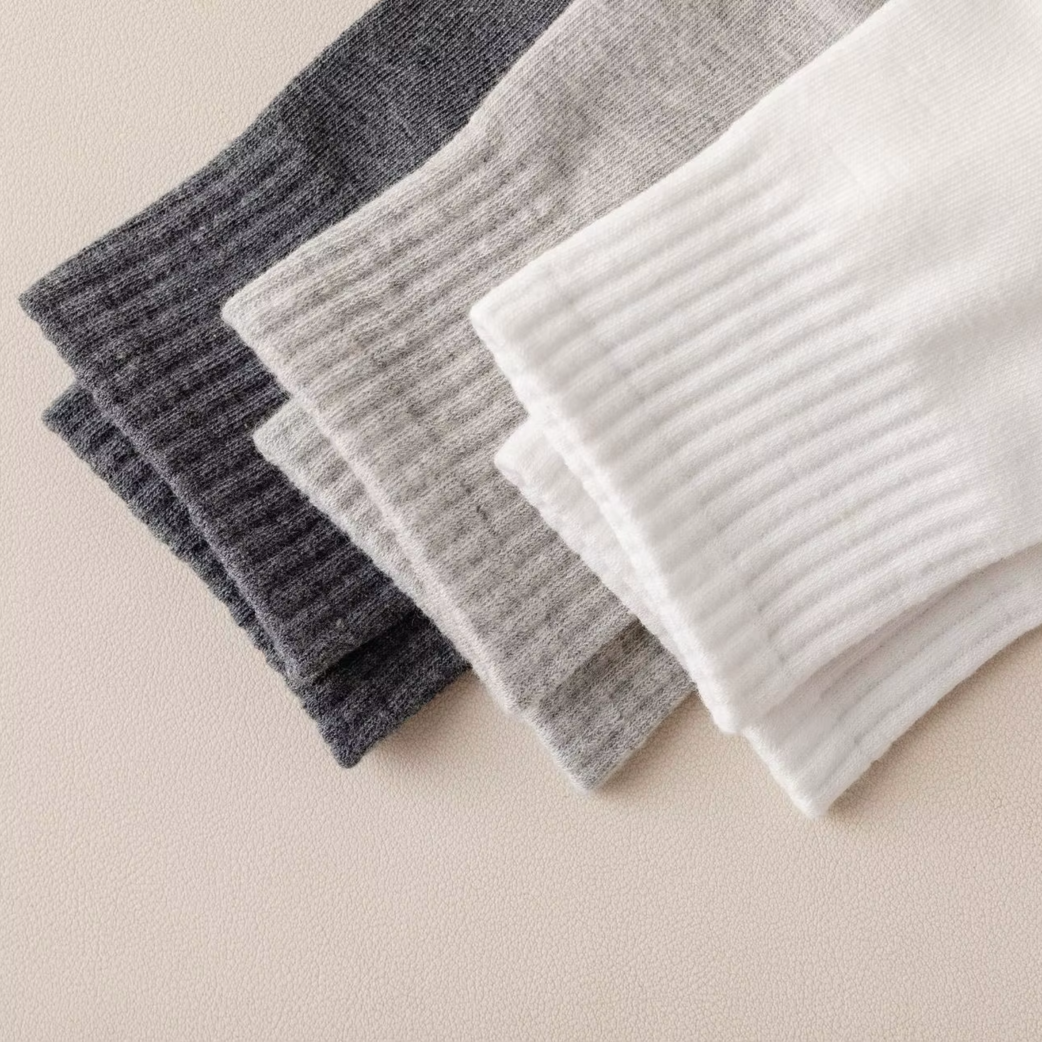Lucent Mid-Crew – Premium Cotton Socks (2 Pairs in White)