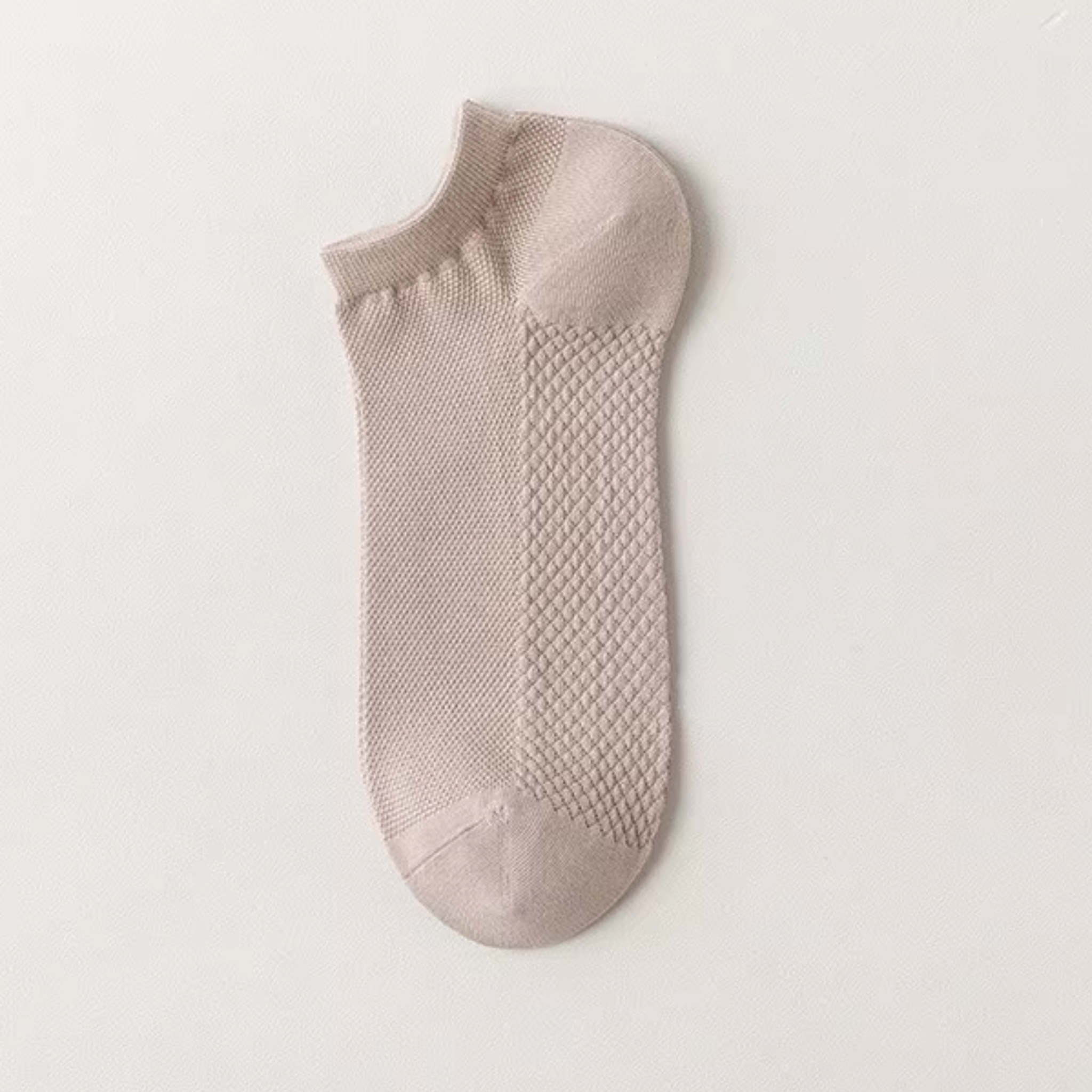 The Terra Ankle – Premium Bamboo Socks (2 Pairs in Blush Linen)