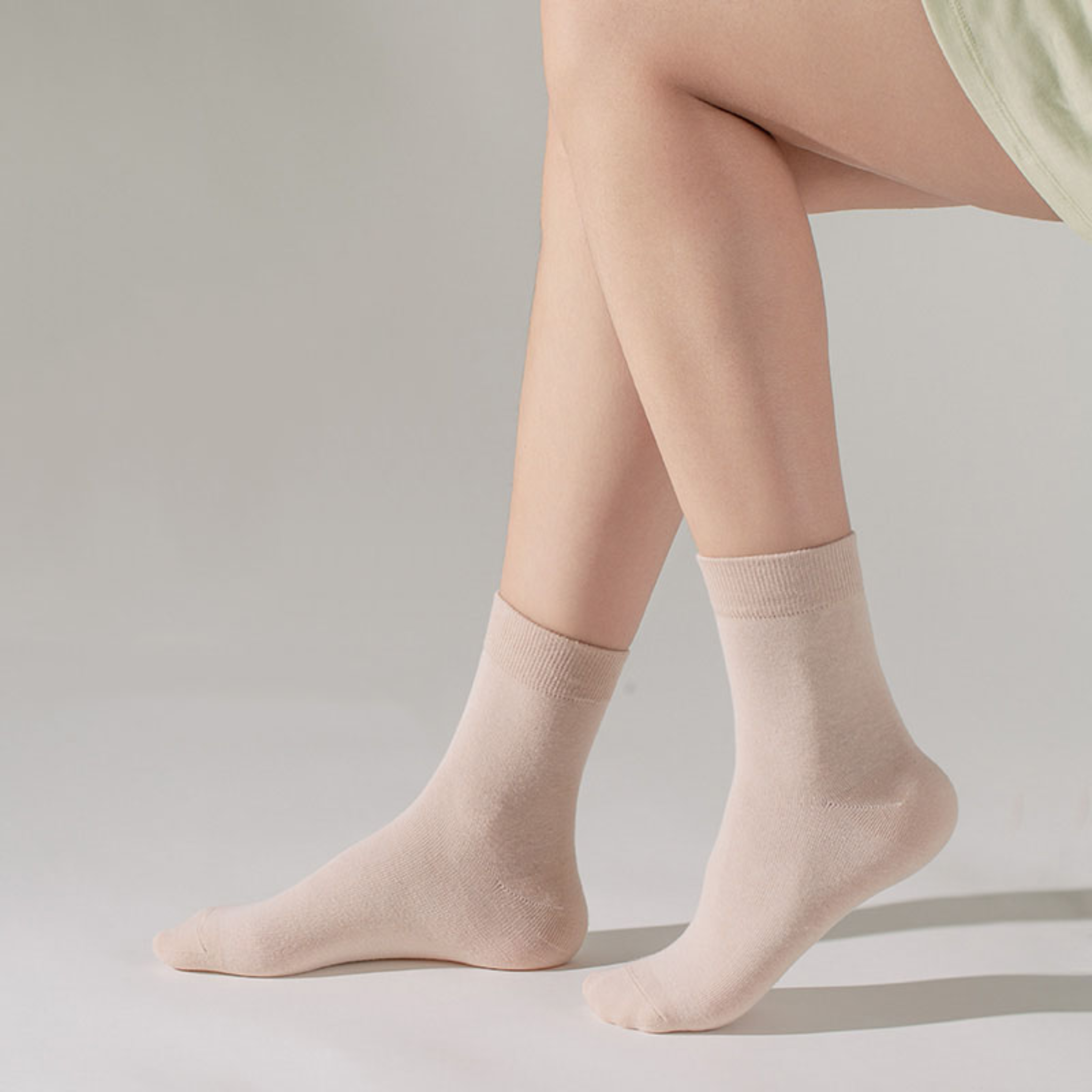 The Prima Crew – Premium Bamboo Socks  (2 Pairs in colour Sand)