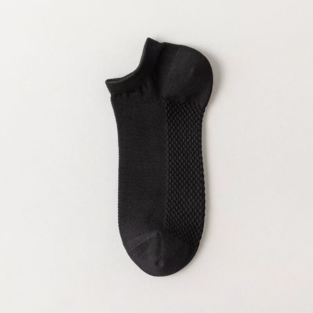 The Terra Ankle – Premium Bamboo Socks (2 Pairs in Onyx)