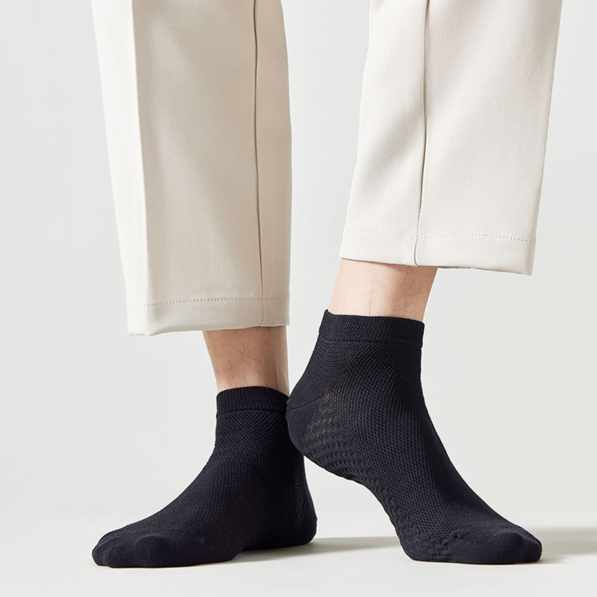 The Terra Ankle – Premium Bamboo Socks (2 Pairs in Onyx)