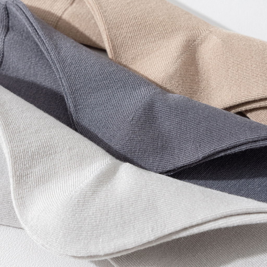 The Prima Crew – Premium Bamboo Socks  (2 Pairs in colour Pebble)