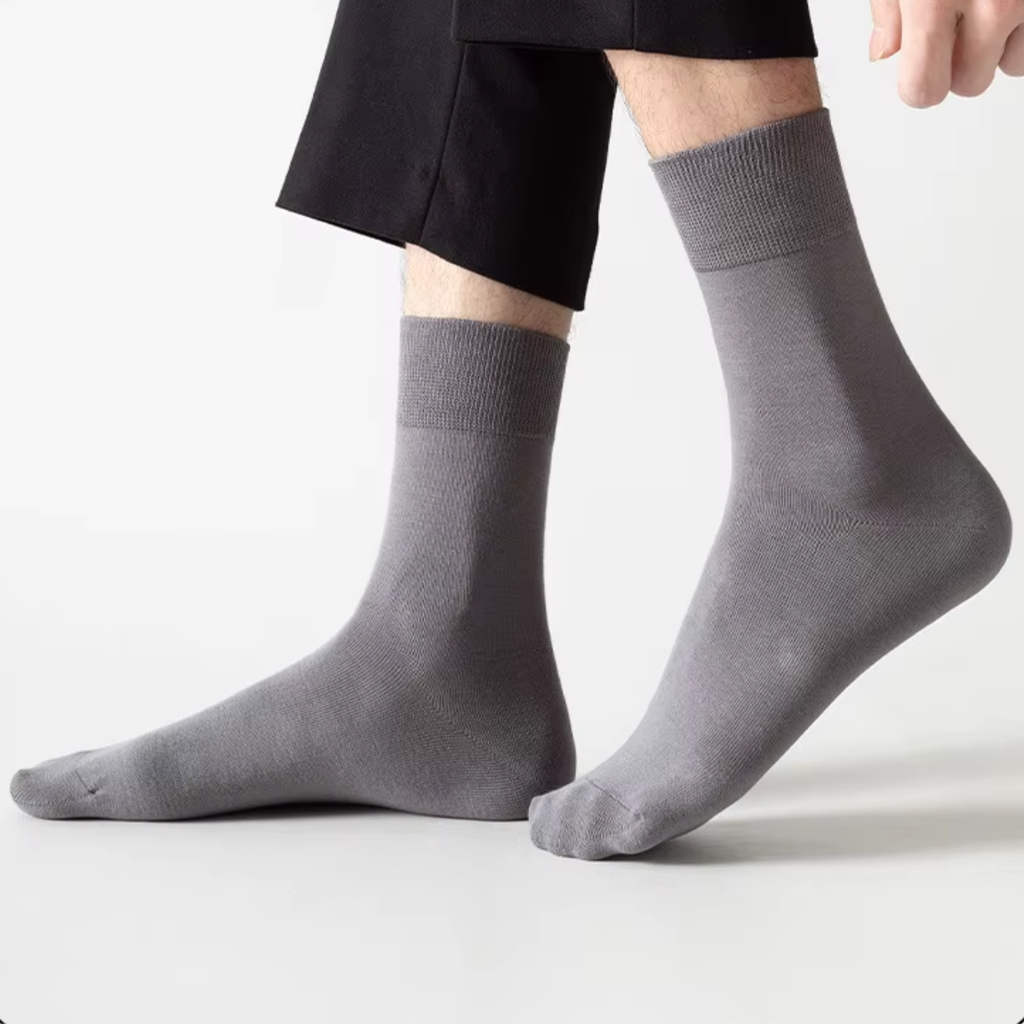 The Prima Crew – Premium Bamboo Socks  (2 Pairs in colour Pebble)