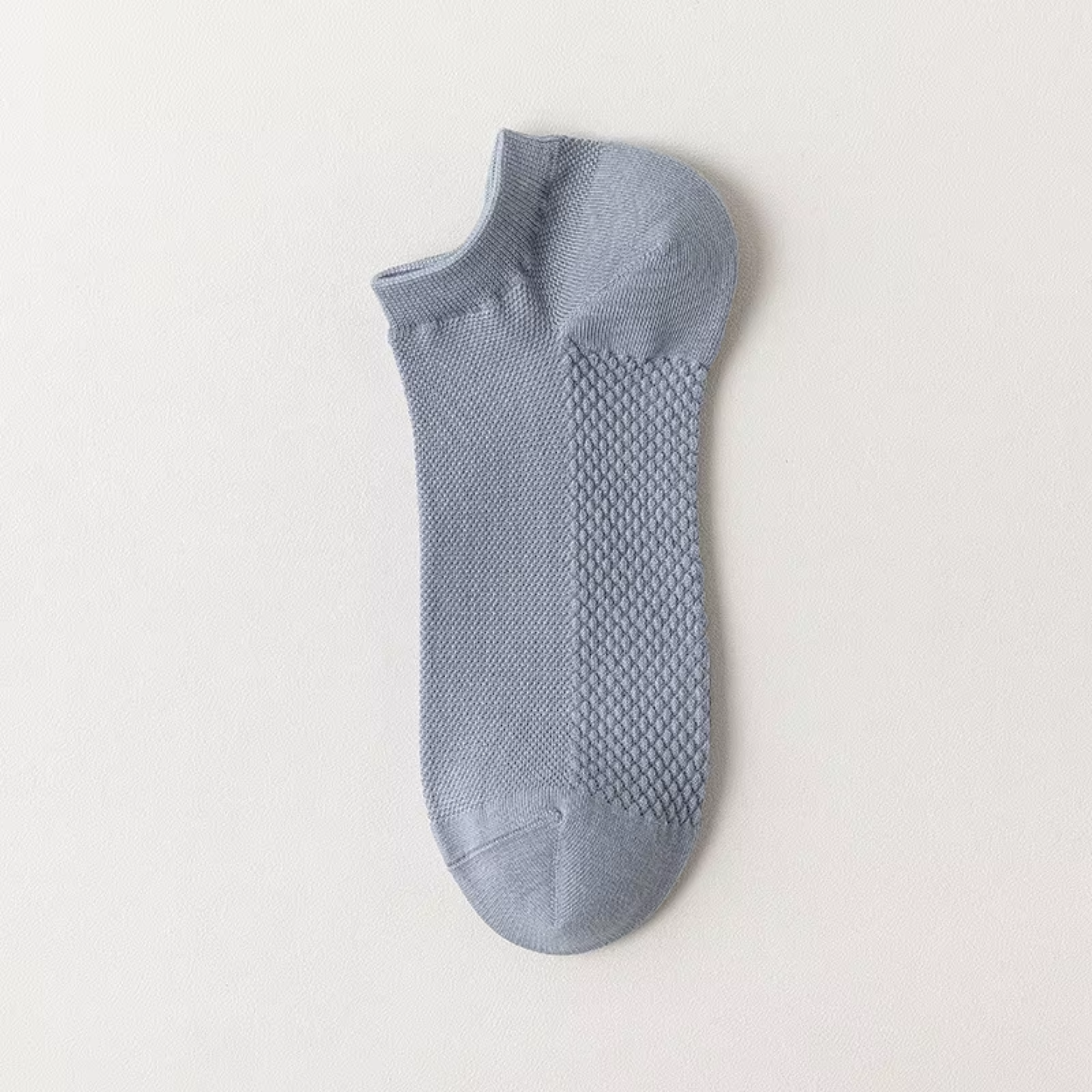 The Terra Ankle – Premium Bamboo Socks (2 Pairs in Steel Blue)