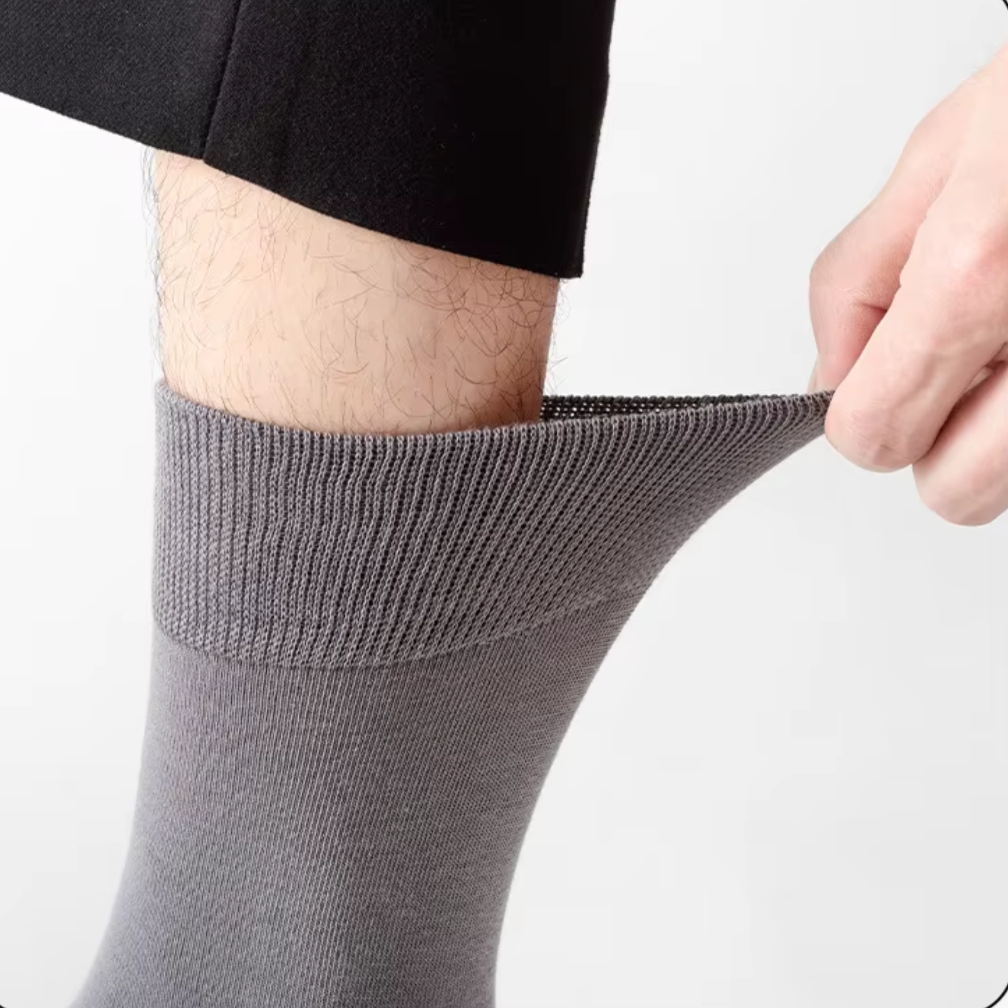 The Prima Crew – Premium Bamboo Socks  (2 Pairs in colour Pebble)