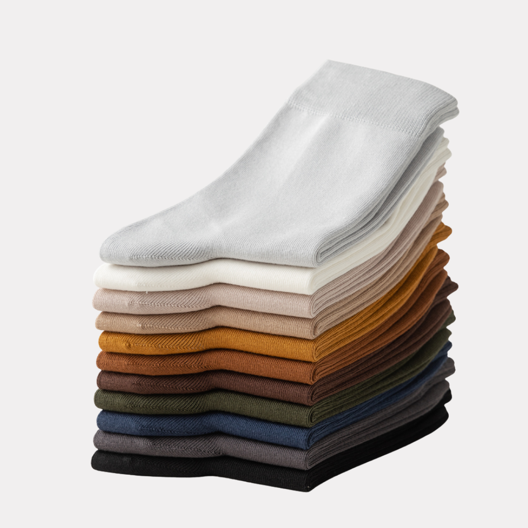 The Essential Crew - Premium Cotton Socks  (2 Pack Pairs in White)