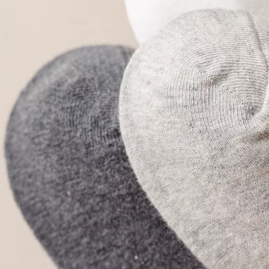 Lucent Mid-Crew – Premium Cotton Socks (2 Pairs in Silver)