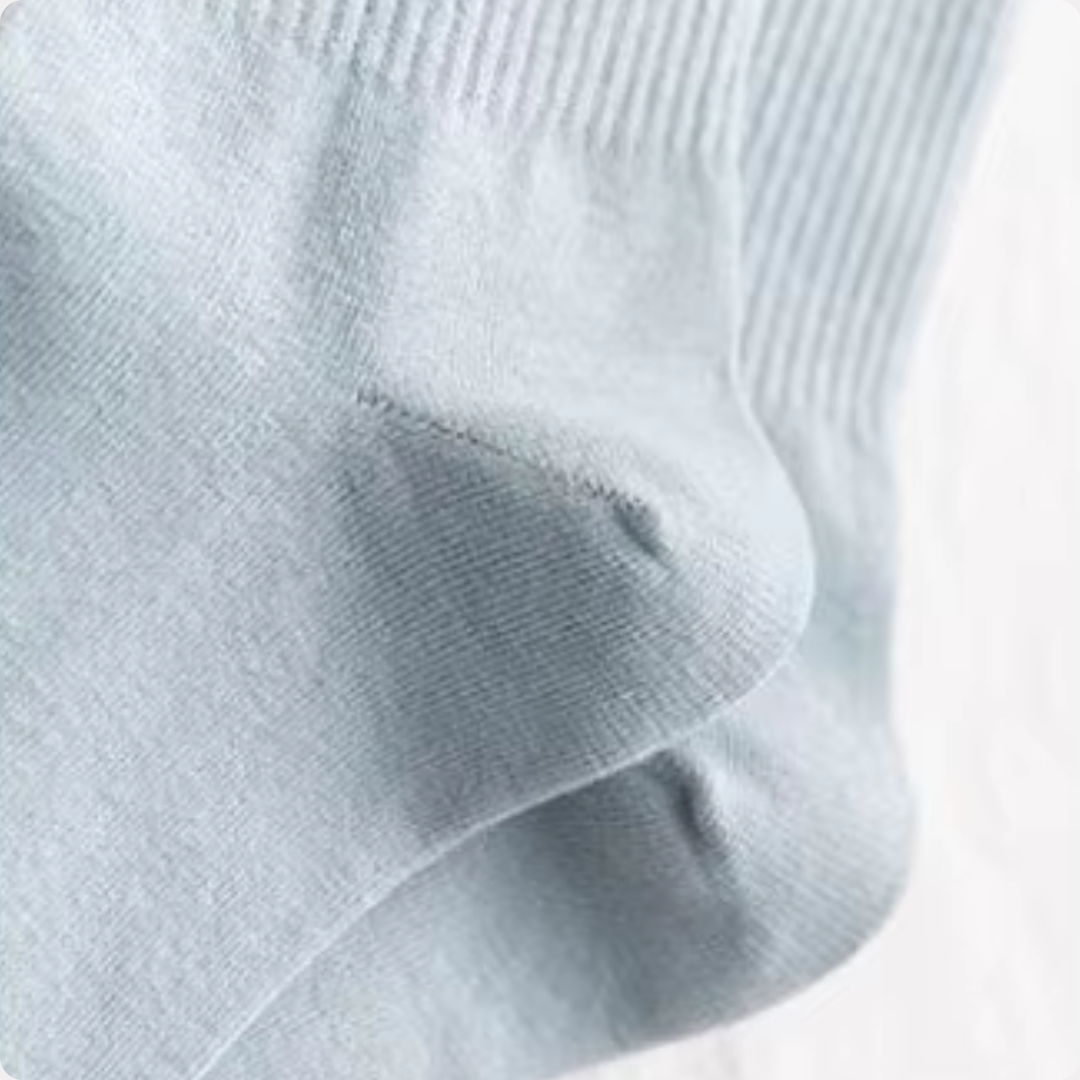 Ruffle Frills Crew Socks - 2 Pack Pairs (Baby Blue)
