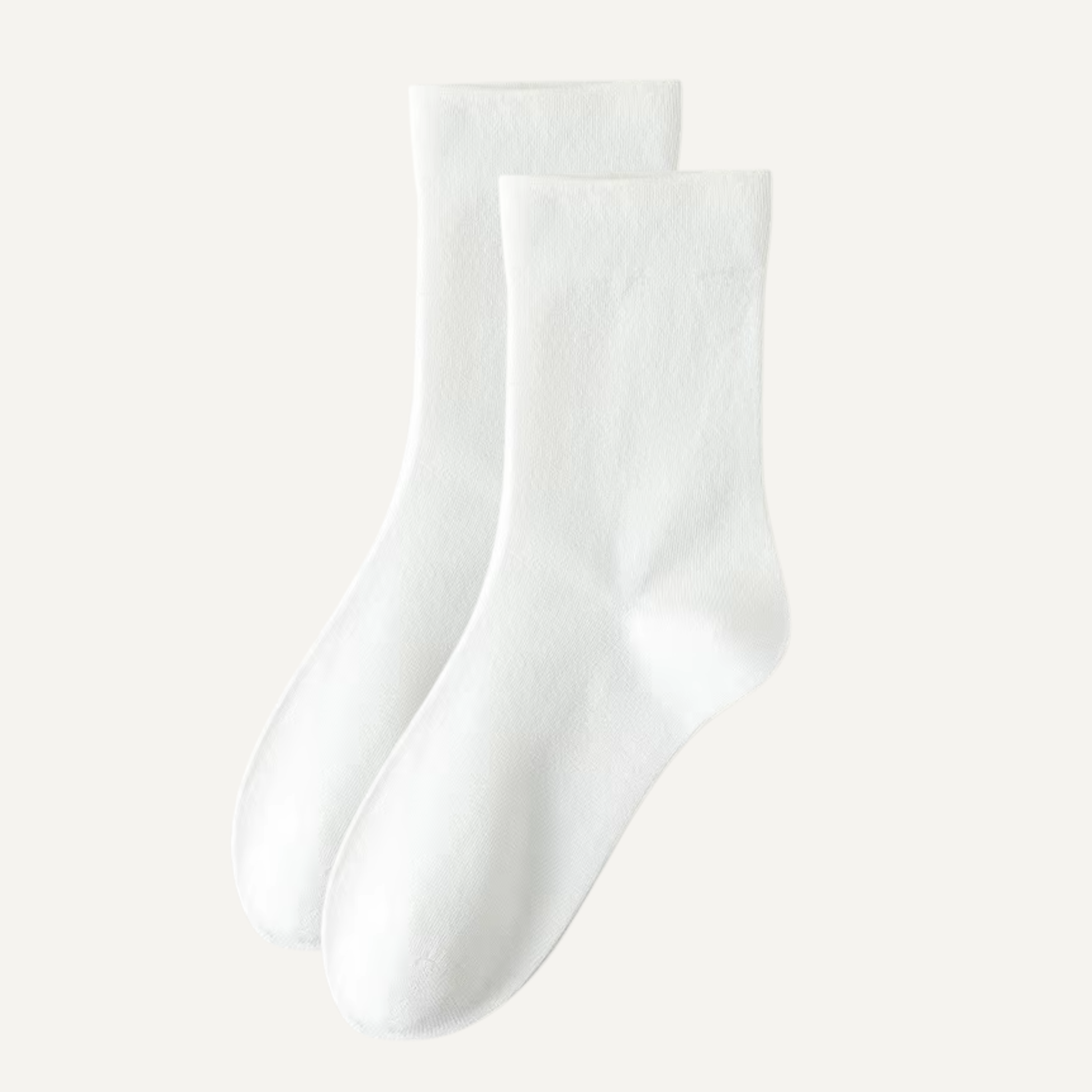 The Prima Crew – Premium Bamboo Socks  (2 Pairs in colour White)