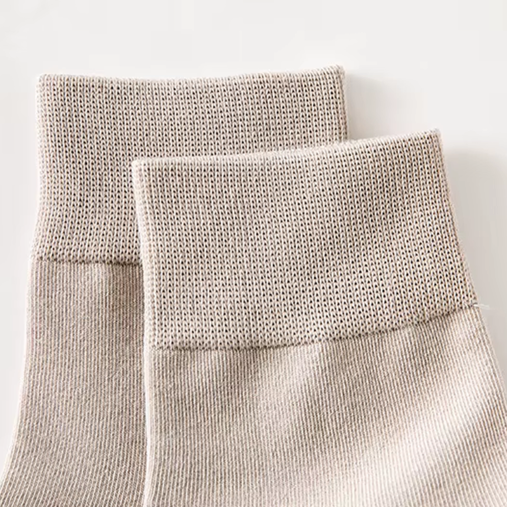 The Lumen Mid-Crew – Premium Cotton Socks (2 Pairs in Blush)