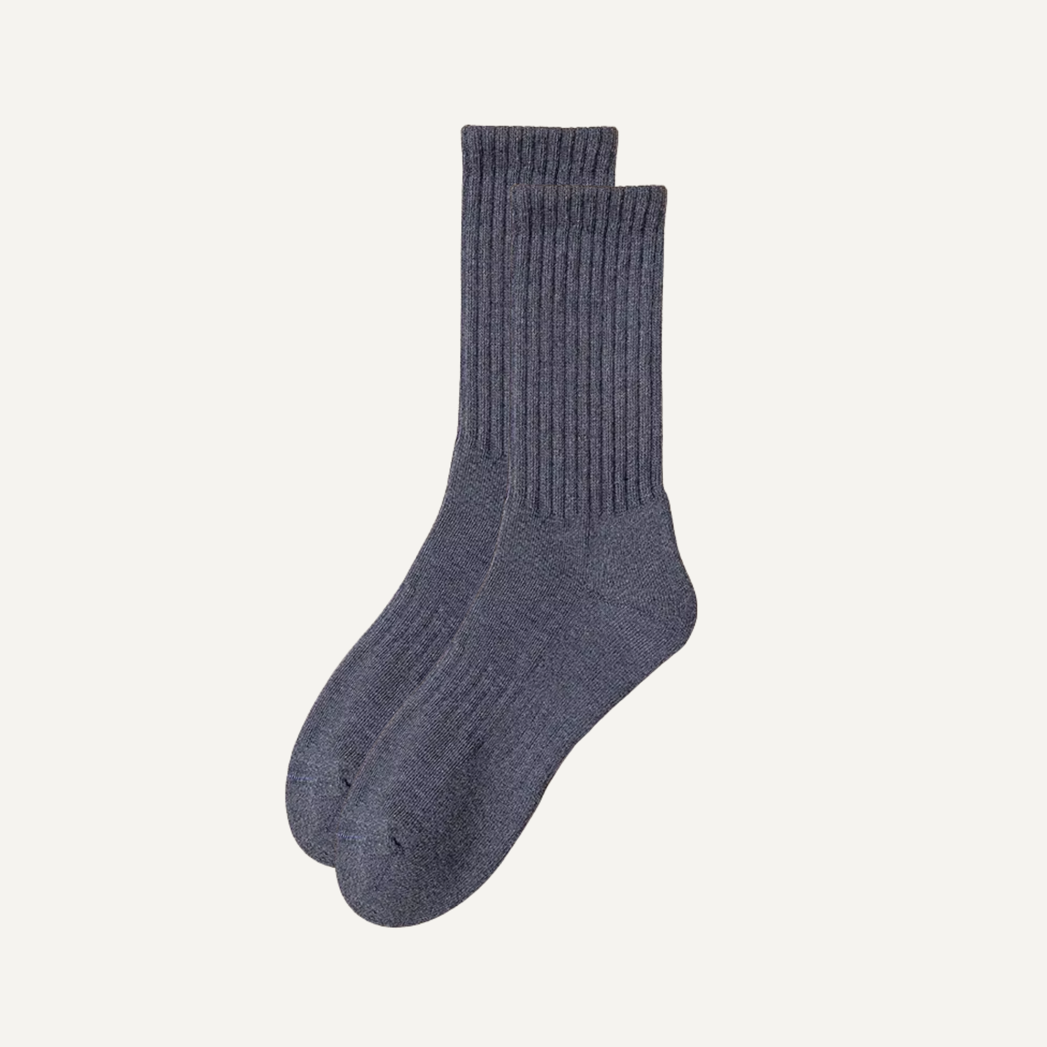 The Comfort Nova Crew – Premium Cotton Socks (2 Pairs in Denim)