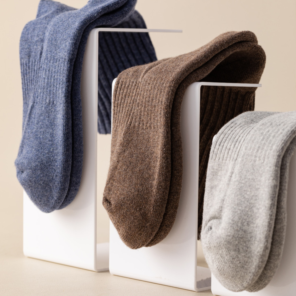 The Comfort Nova Crew – Premium Cotton Socks (2 Pairs in Denim)