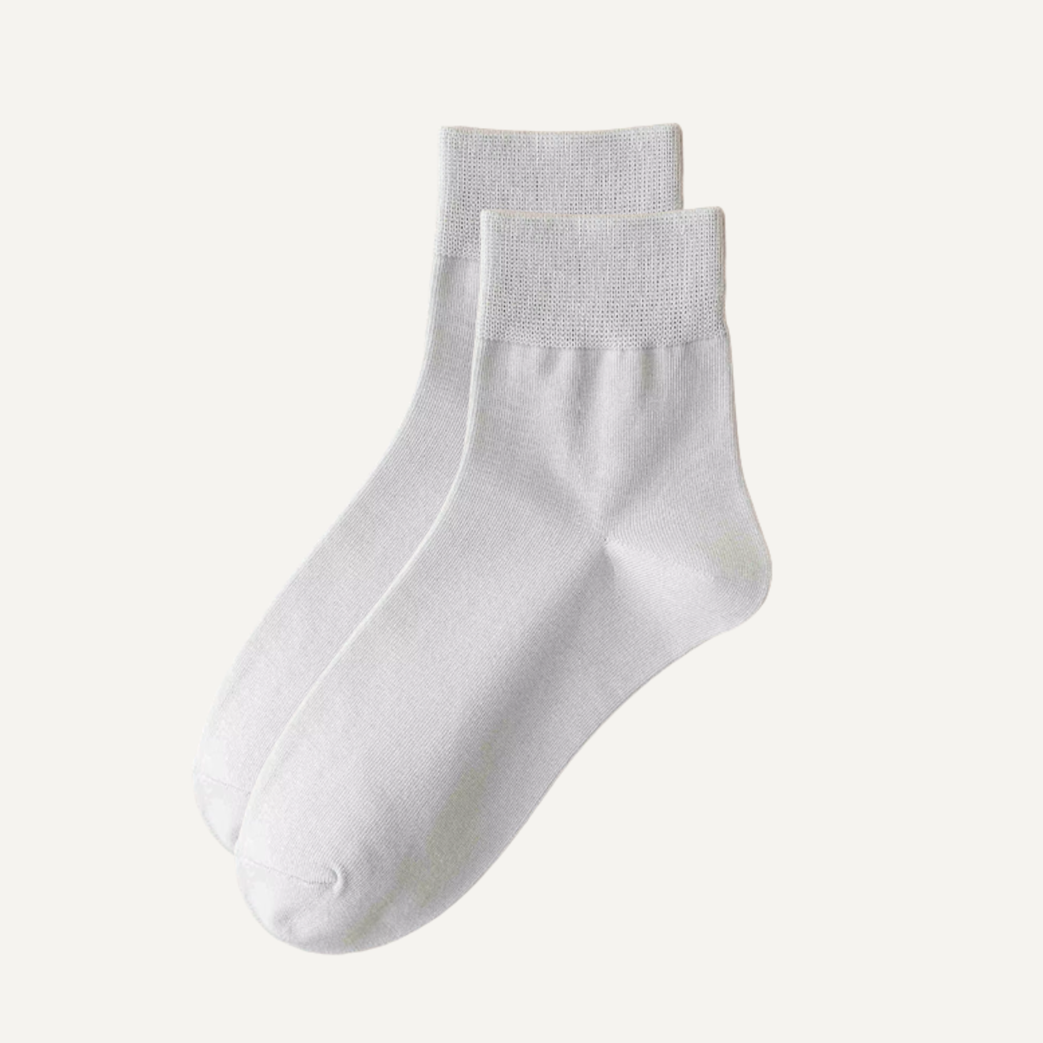 The Lumen Mid-Crew – Premium Cotton Socks (2 Pairs in Misty)