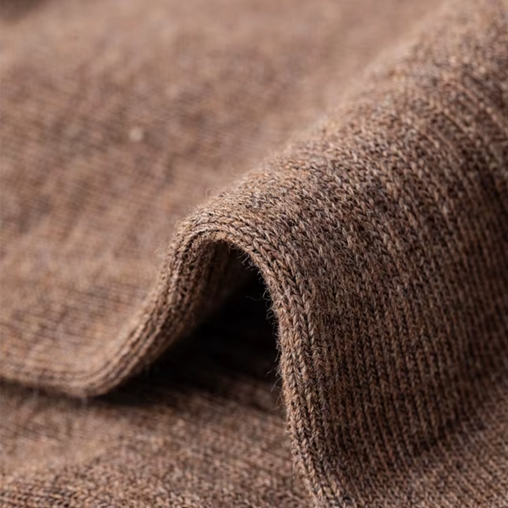 The Comfort Nova Crew – Premium Cotton Socks (2 Pairs in Mocha)