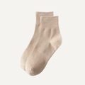 Lucent Mid-Crew – Premium Cotton Socks (2 Pairs in Oat)