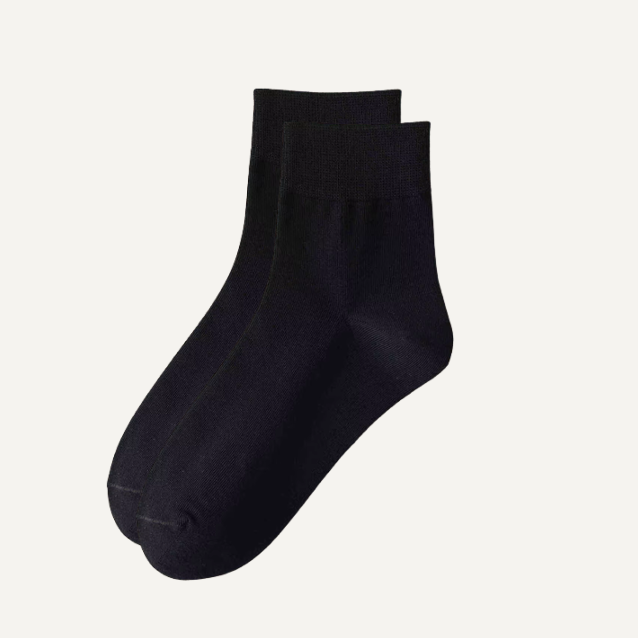 The Lumen Mid-Crew – Premium Cotton Socks (2 Pairs in Onyx)