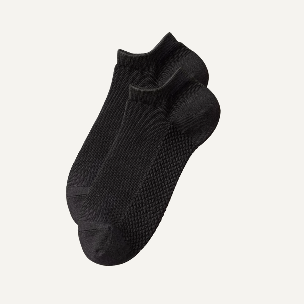 The Terra Ankle – Premium Bamboo Socks (2 Pairs in Onyx)