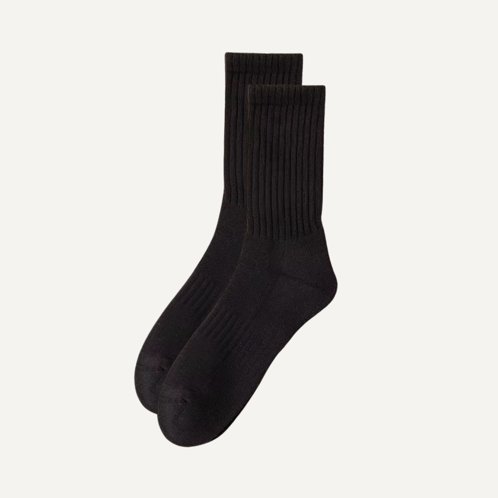 The Comfort Nova Crew – Premium Cotton Socks (2 Pairs in Onyx)