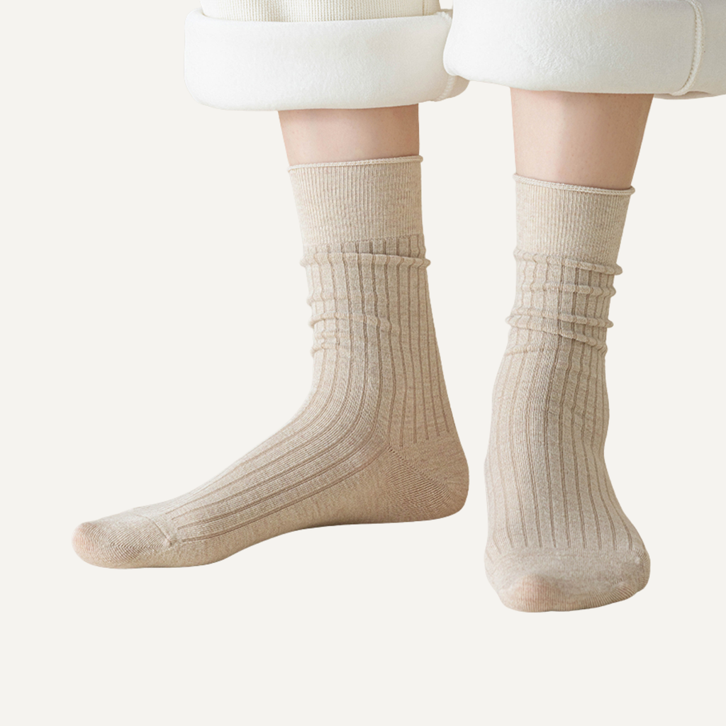 The Vita Crew – Premium Cashmere Socks  (2 Pairs in colour Driftwood)