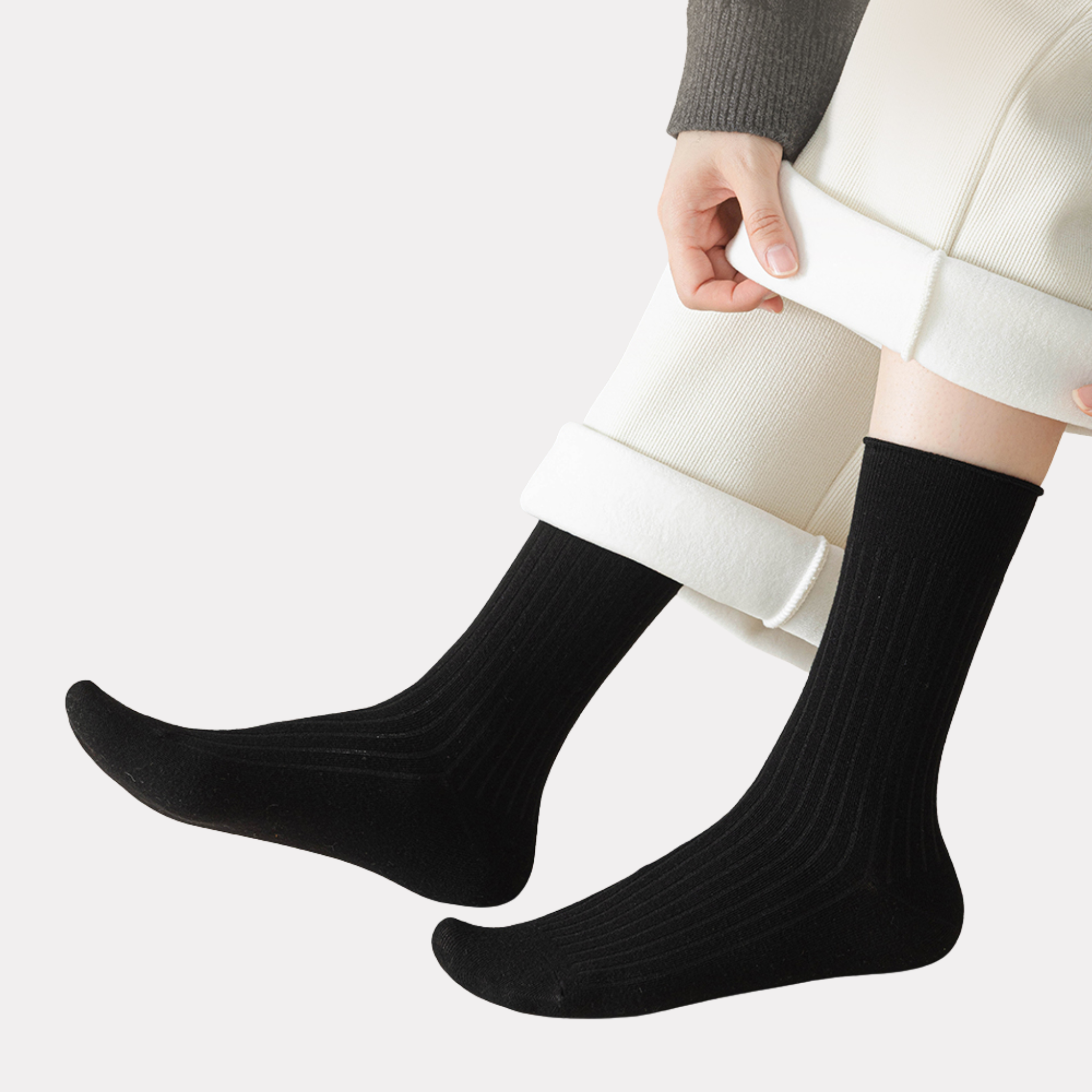 The Vita Crew – Premium Cashmere Socks  (2 Pairs in colour Onyx)