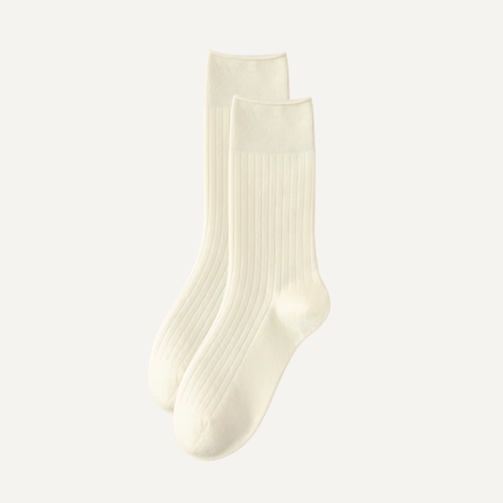 The Vita Crew – Premium Cashmere Socks  (2 Pairs in colour Ivory)