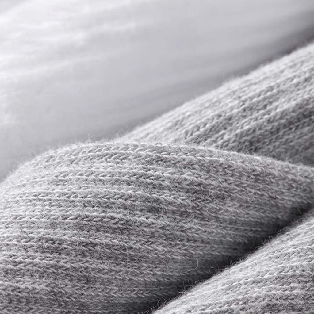 The Comfort Nova Crew – Premium Cotton Socks (2 Pairs in Silver)