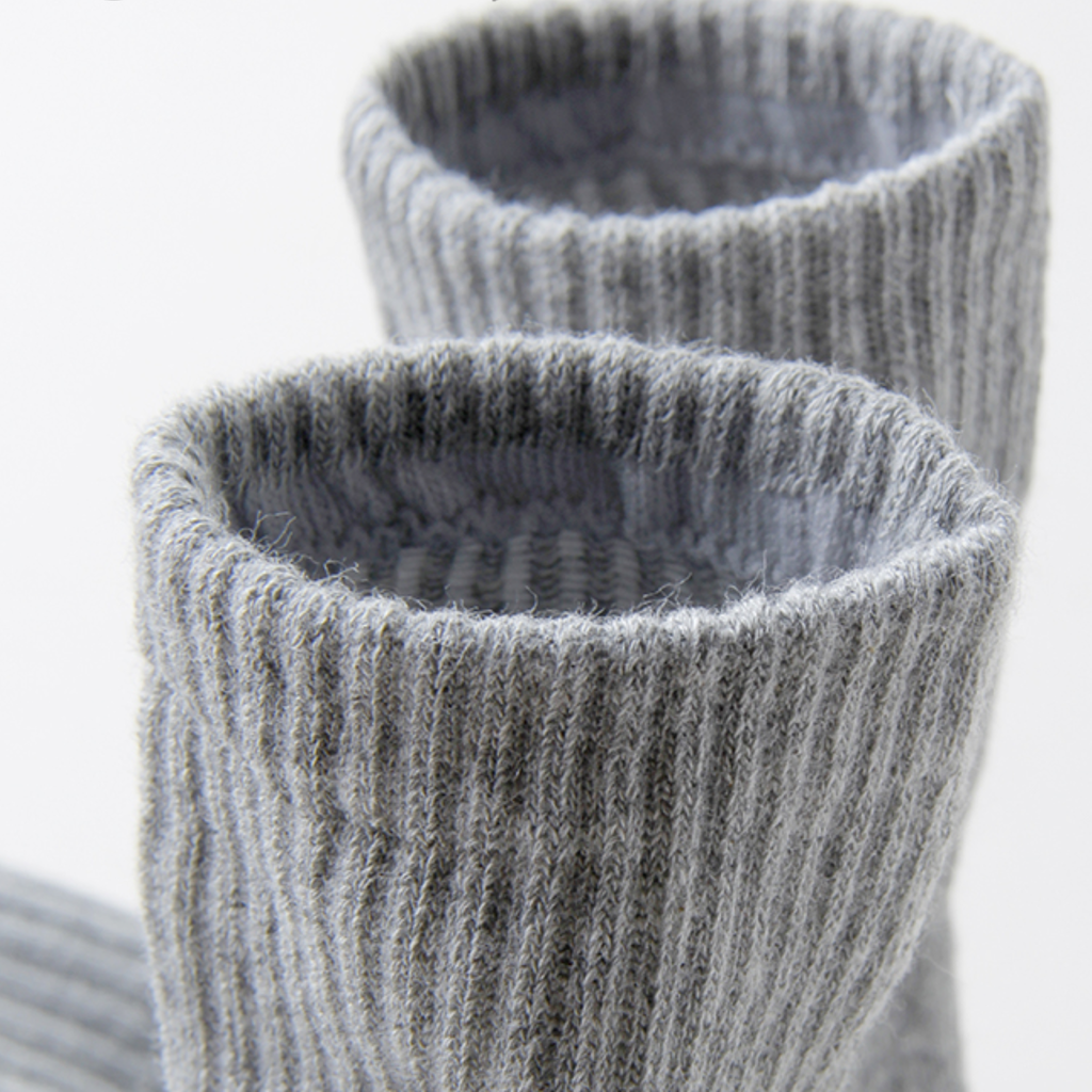The Comfort Nova Crew – Premium Cotton Socks (2 Pairs in Silver)