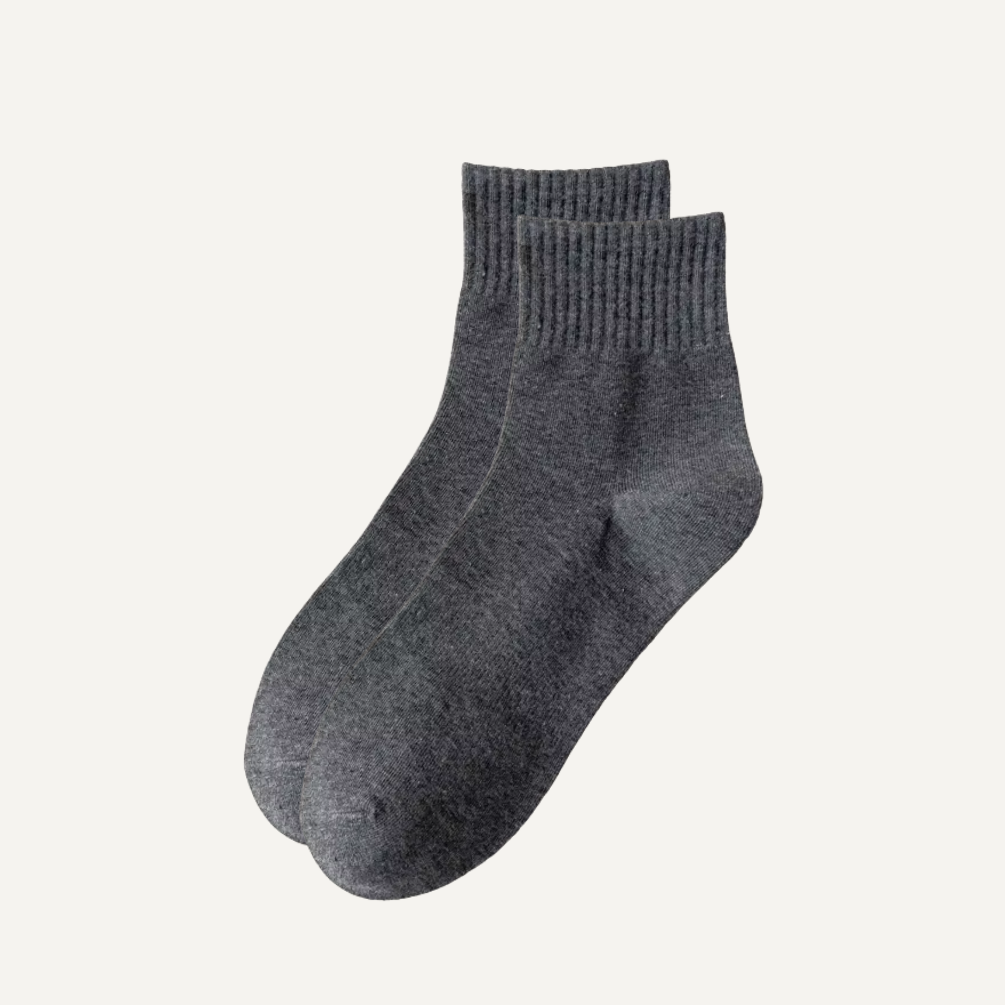Lucent Mid-Crew – Premium Cotton Socks (2 Pairs in Slate)