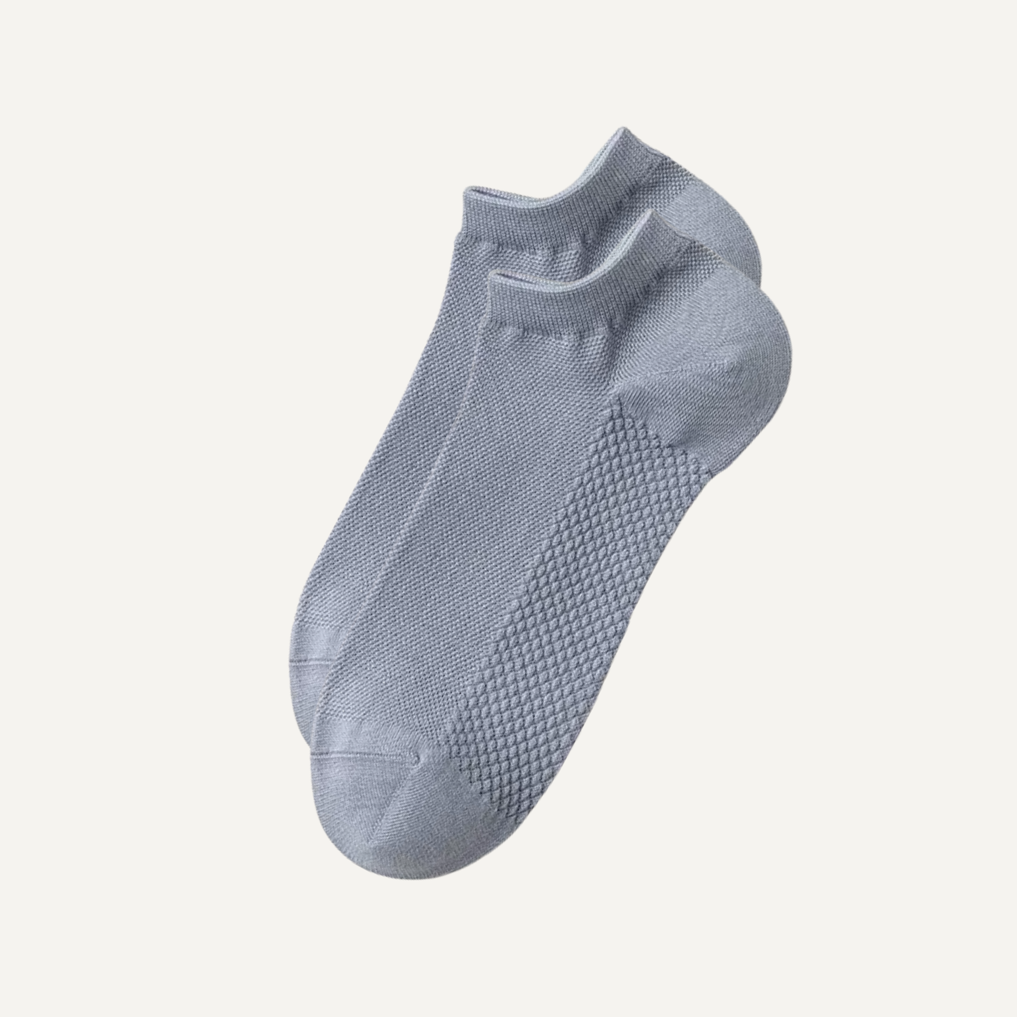 The Terra Ankle – Premium Bamboo Socks (2 Pairs in Steel Blue)