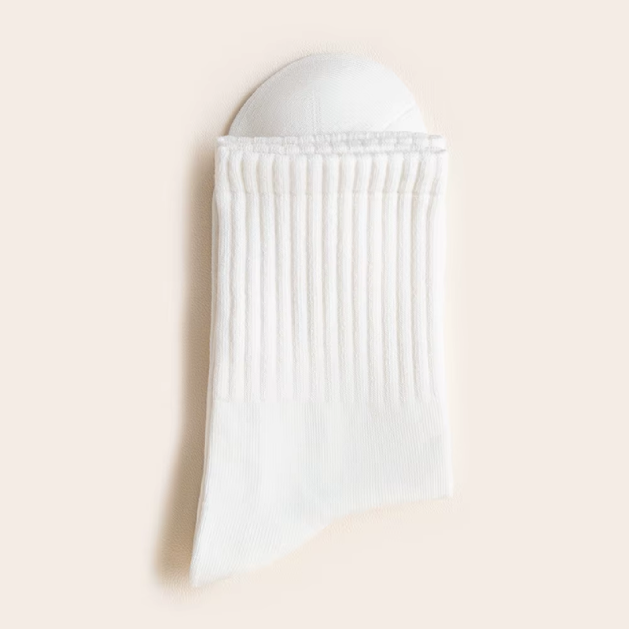 The Comfort Nova Crew – Premium Cotton Socks (2 Pairs in White)
