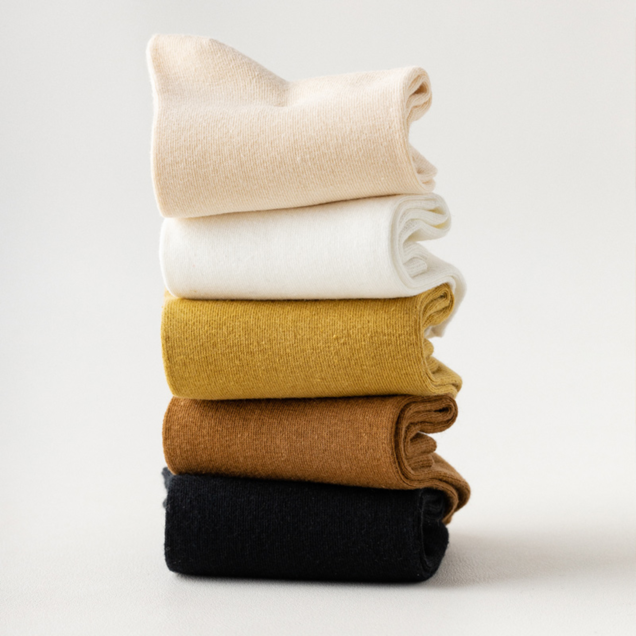 The Lumen Mid-Crew – Premium Cotton Socks (2 Pairs in Ivory)
