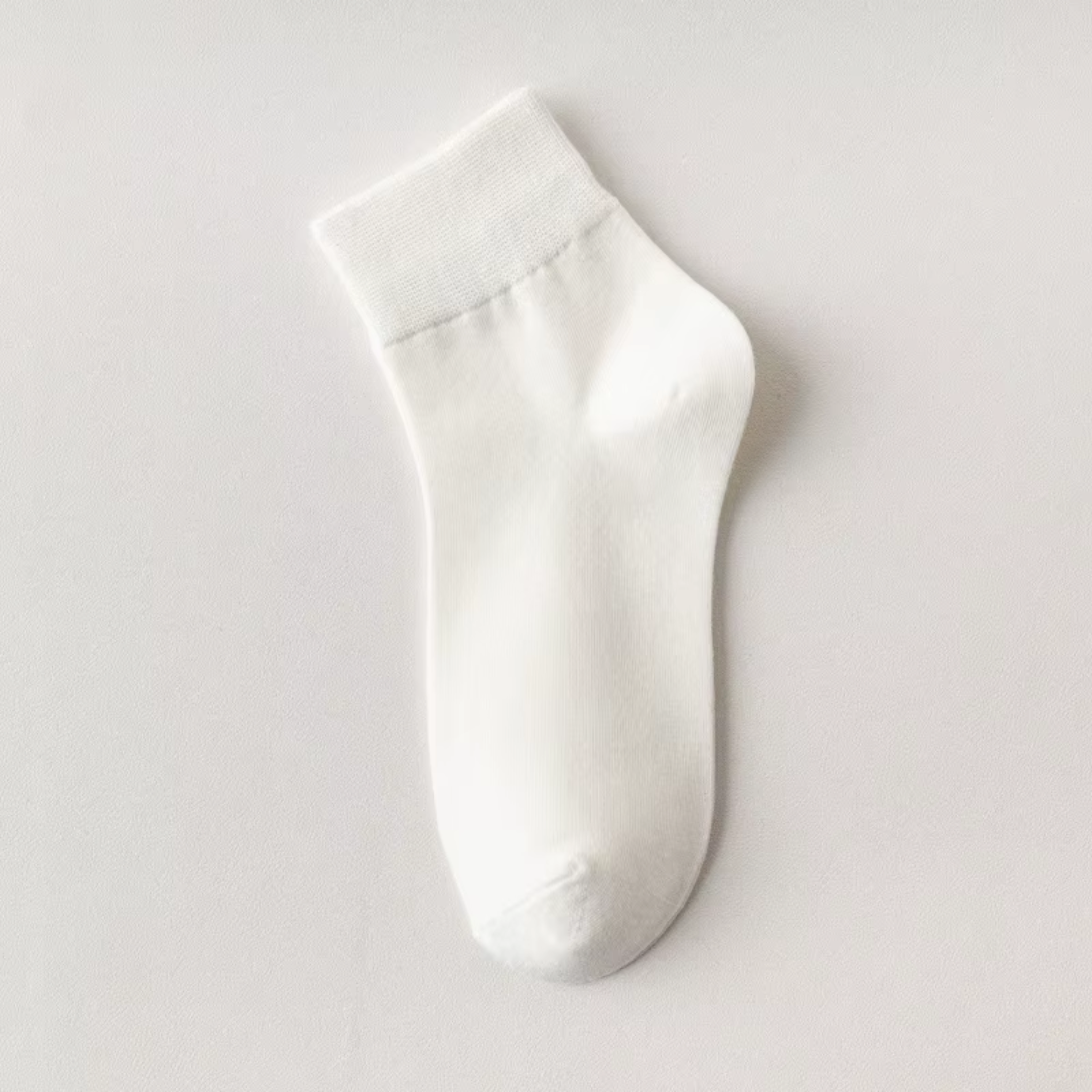 The Lumen Mid-Crew – Premium Cotton Socks (2 Pairs in Ivory)